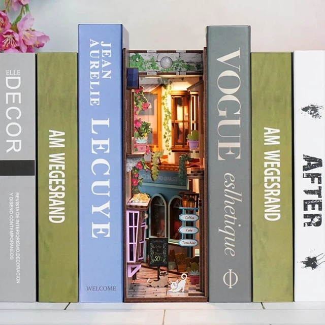 Main image of DIY 3D Book Nook Kit Island of Love Cafe 83pcs