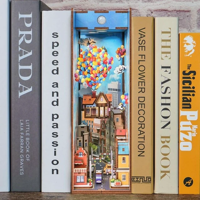 Main image of DIY 3D Book Nook Kit Travel with the Wind 143pcs