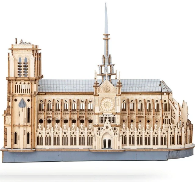 Main image of DIY 3D Wood Puzzle: Paris Cathedral 330 pieces