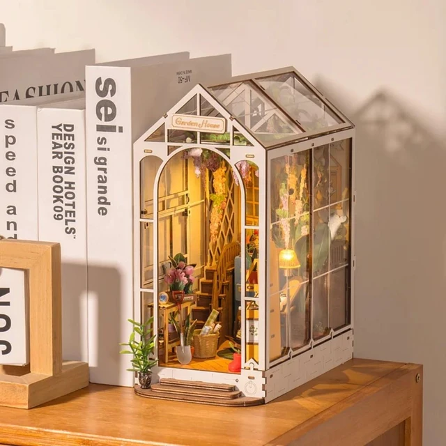 Main image of DIY 3D Book Nook Kit Flower House 176pcs