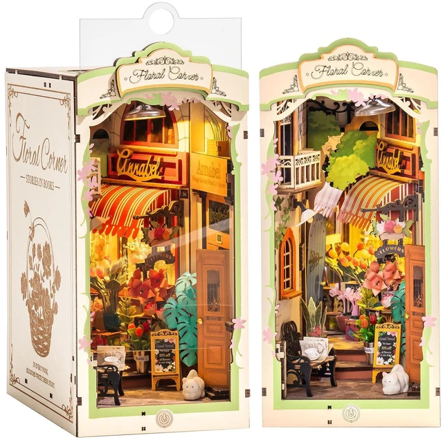 Main image of DIY 3D Book Nook Kit - Floral Corner 164pcs