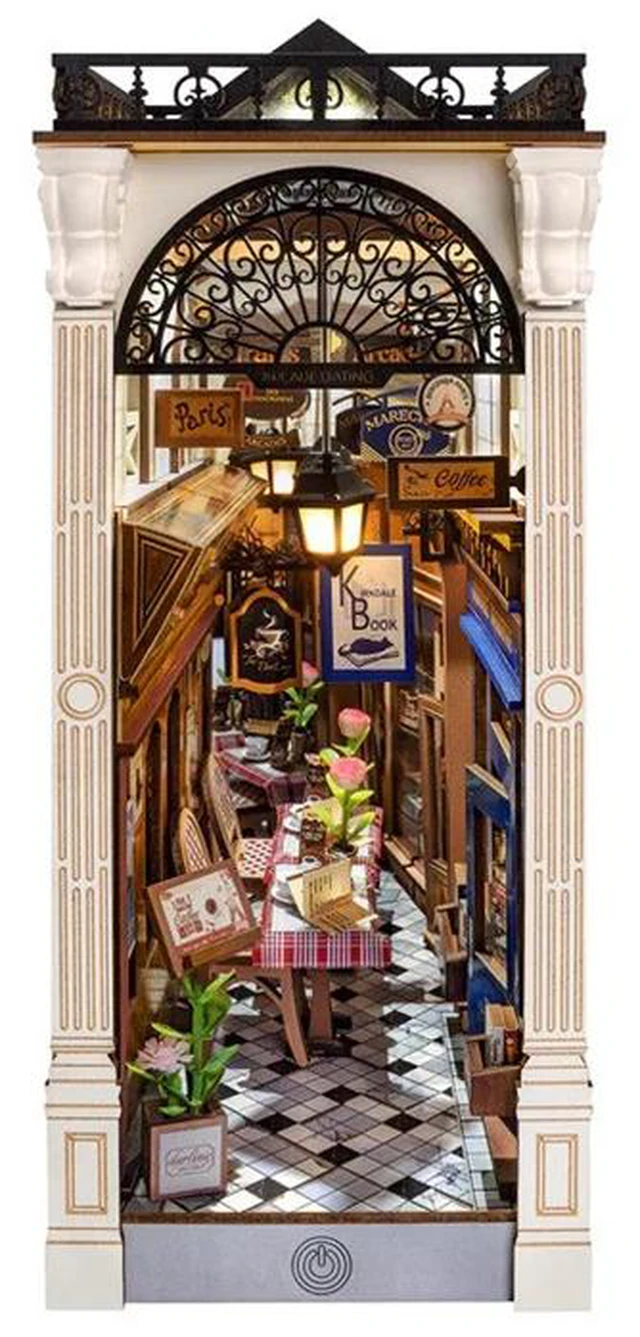 Main image of DIY 3D Book Nook Kit - Paris Arcade Dating 148pcs
