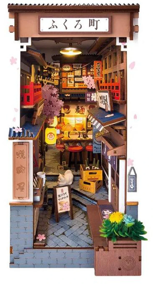 Main image of DIY 3D Book Nook Kit - Sakura Wine Alley 249pcs