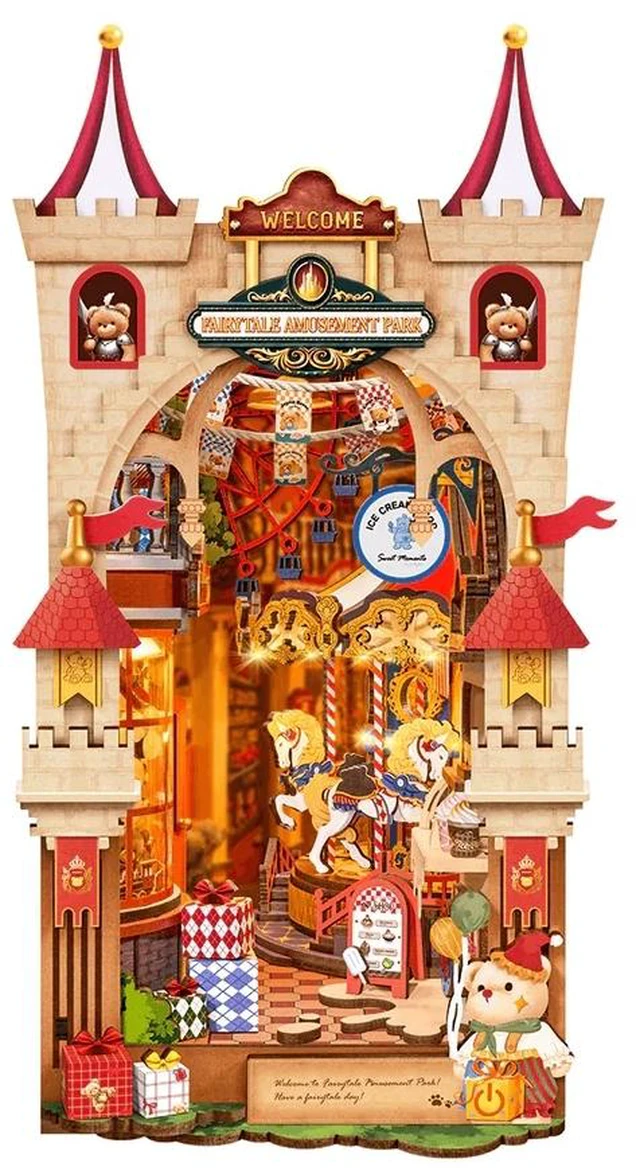 Main image of 3D Book Nook Puzzle: Fairytale Amusement Park 257pcs DIY