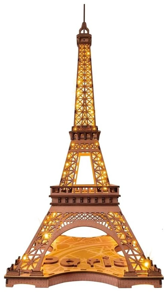 Main image of DIY 3D Puzzle Night of Eiffel Tower 164pcs