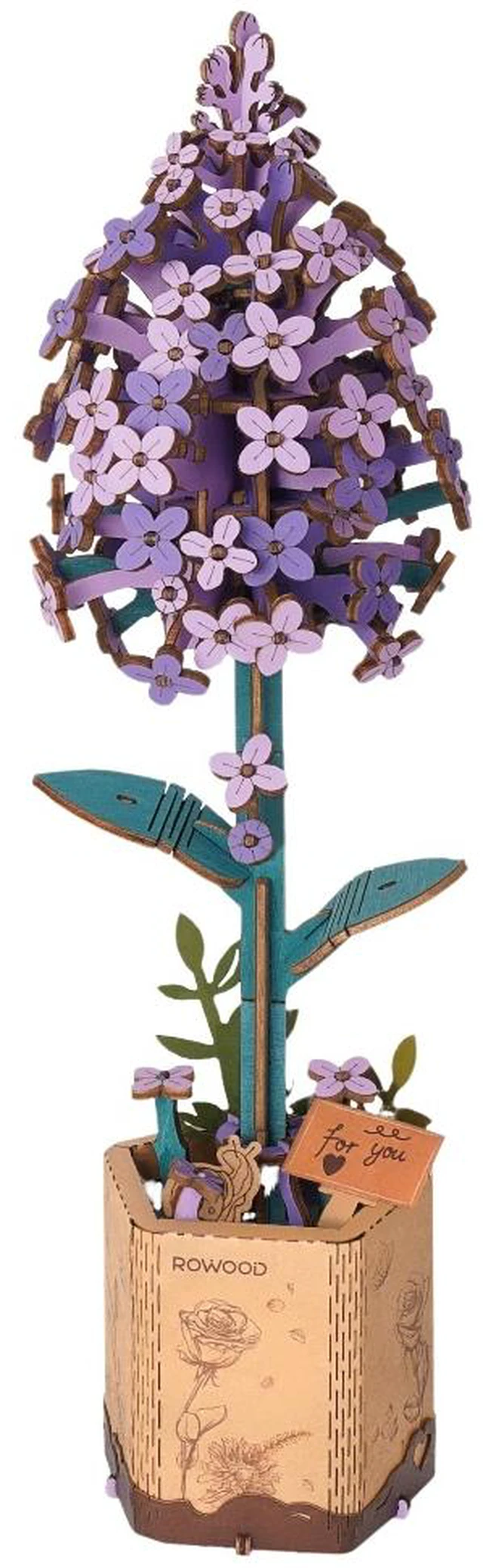 Main image of DIY 3D Wood Puzzle Lilac 154pcs