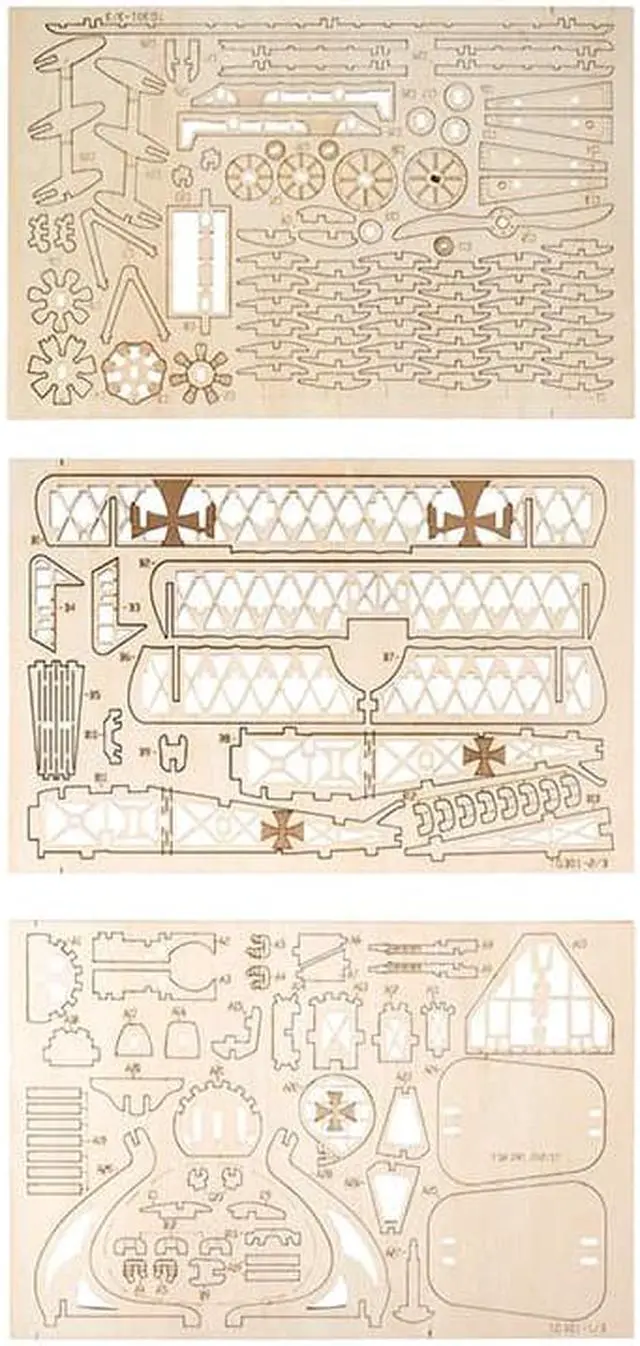 Alt view image 6 of 6 - DIY 3D Puzzle - Airplane - 145pcs