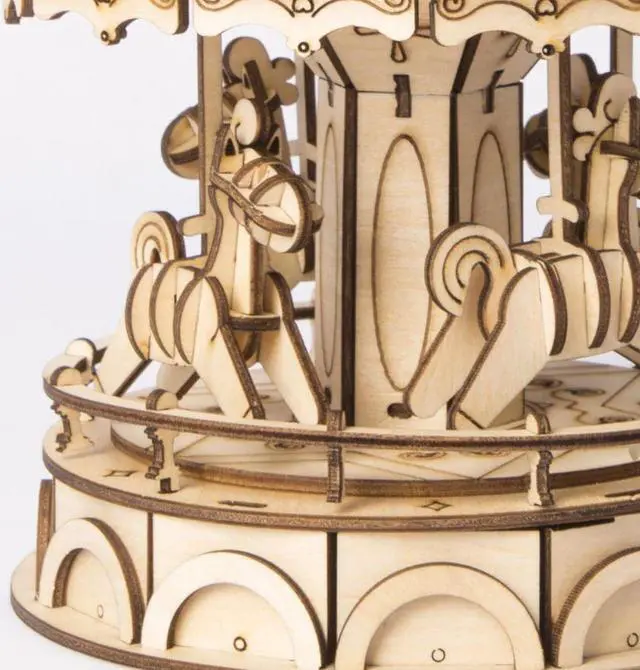 Alt view image 4 of 5 - DIY 3D Puzzle - Merry-Go-Round - 174pcs