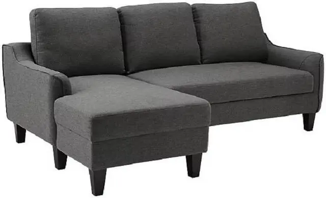 Alt view image 2 of 2 - Calabria Contemporary Style Sleeper Sofa in Grey Polyester