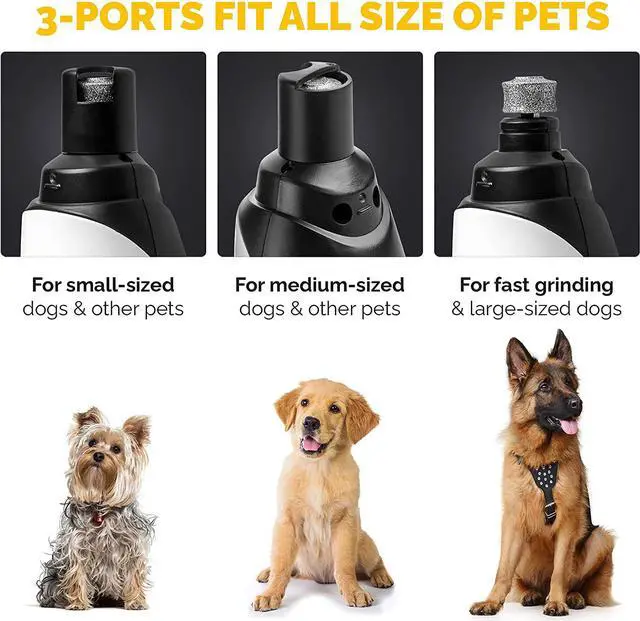 Alt view image 4 of 6 - LuckyTail Dog Paw Nail Grinders / Trimmer plus 2 extra High Quality Grinding Heads