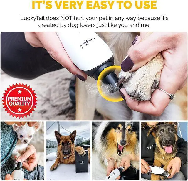 Alt view image 5 of 6 - LuckyTail Dog Paw Nail Grinders / Trimmer plus 2 extra High Quality Grinding Heads