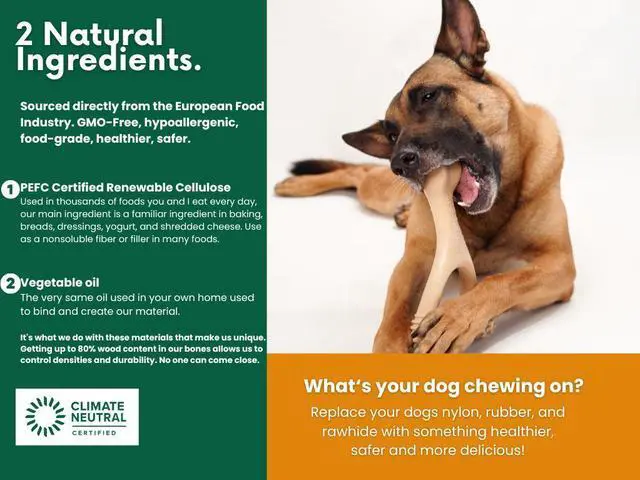 Alt view image 3 of 4 - Betterbone Hard Chew Toy for Large Dogs - Hard -Durable, All-Natural, No Nylon, Sustainable