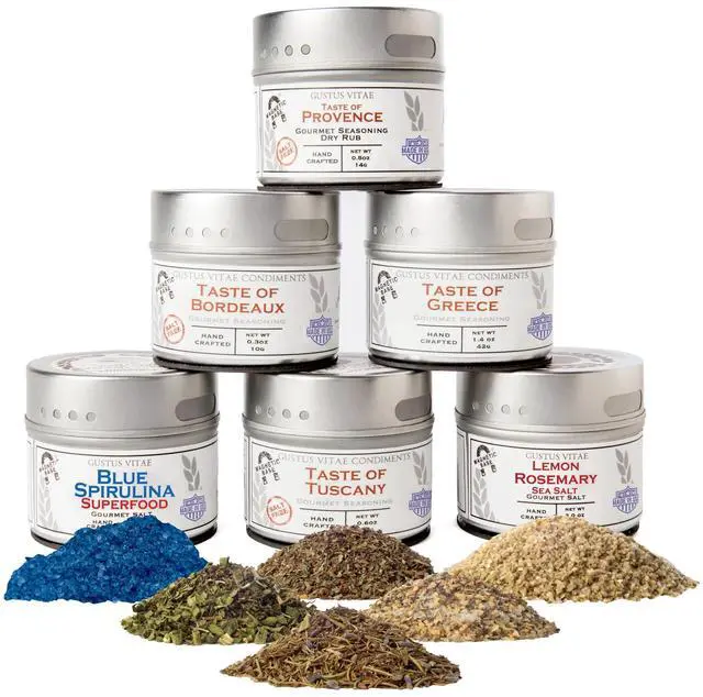 Main image of Luxury Gourmet Seasoning and Sea Salt Collection - 6 Tins