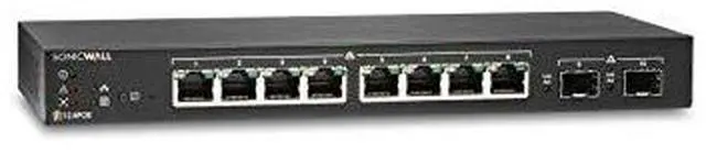 Alt view image 3 of 6 - SonicWall 8-Port Ethernet Switch with 2 SFP Ports 3YR Dynamic Support 02SSC8368