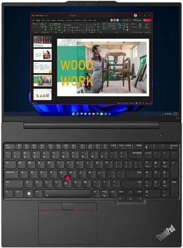 Alt view image 15 of 20 - Lenovo ThinkPad E16 Gen 1 21JT001PUS 16" Notebook - WUXGA - 1920 x 1200 - AMD Ryzen 5 7530U Hexa-core (6 Core) 2 GHz - 8 GB RAM 256 GB SSD