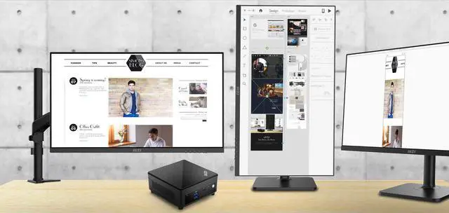 Alt view image 13 of 16 - MSI Desktop Computer Cubi 5 12M-265US Intel Core i7-1255U 16GB DDR4 1TB PCIe SSD Intel Iris Xe Graphics Windows 11 Pro 64-bit
