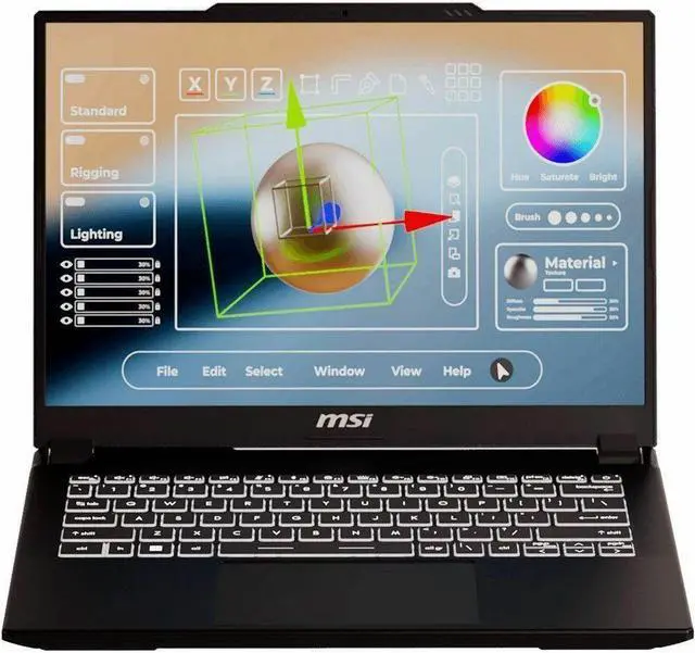Alt view image 12 of 20 - MSI Creator M14 A13V Creator M14 A13VF-081US 14" Notebook - 2.8K - Intel Core i7 13th Gen i7-13620H - 32 GB - 2 TB SSD - Lunar Gray - Intel Chip - 2880 x 1800 - Windows 11 Home - NVIDIA GeForce R
