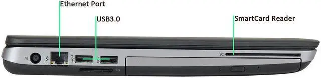 Alt view image 4 of 4 - HP 640 G1 Laptop - Grade A - Intel Core i5 4th Gen - 16 GB Memory 256 GB SSD - 14.0" HD Display - Webcam -Windows 10 Pro