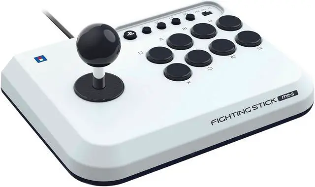 Alt view image 5 of 6 - HORI Fighting Stick Mini Wired Controller for Playstation 5 (PS5), White