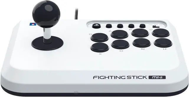 Alt view image 4 of 6 - HORI Fighting Stick Mini Wired Controller for Playstation 5 (PS5), White