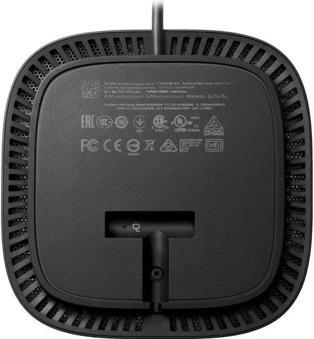 Alt view image 5 of 5 - HP USB-C G5 120W Power Delivery Docking Station, Black