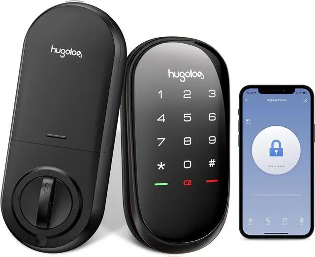 Main image of Nest x Yale - Smart Lock Wi-Fi Replacement Deadbolt with App/Keypad/Voice assistant Access - Black S