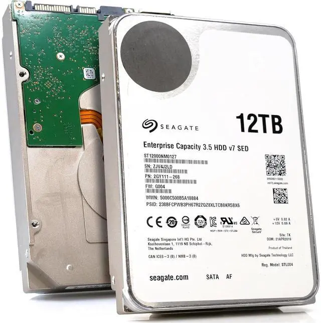 Main image of Seagate Exos x12 12TB SATA 6Gb/s 256MB Cache Enterprise Hard Drive 3.5in (ST12000NM0127) (Renewed)