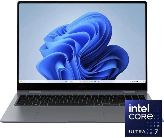 Main image of Samsung - Galaxy Book4 Pro 360 16" - Intel Core Ultra 7 - 16GB Memory - 1TB SSD - Moonstone Gray