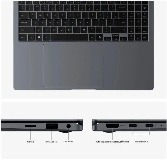 Alt view image 3 of 3 - Samsung - Galaxy Book4 Pro 360 16" - Intel Core Ultra 7 - 16GB Memory - 1TB SSD - Moonstone Gray