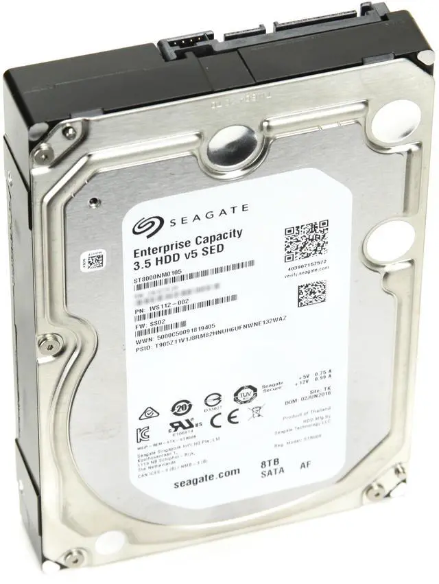 Alt view image 3 of 3 - Seagate ST8000NM0105 3.5" 8TB 7200RPM SATA Hard Disk Drive (HDD)
