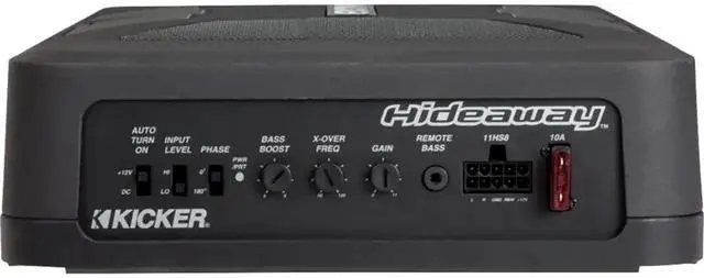 Alt view image 2 of 4 - KICKER - Hideaway 8" Subwoofer with Enclosure and Integrated 150W Amplifier