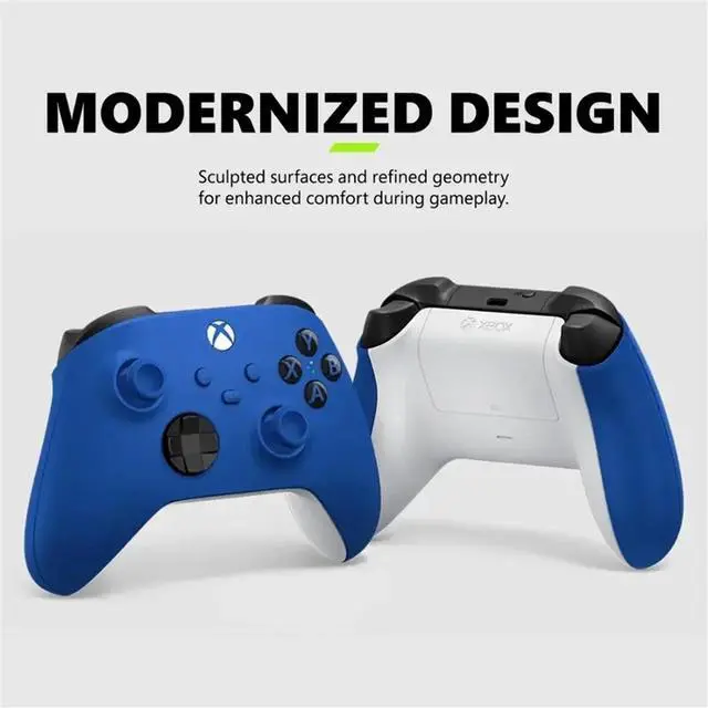 Alt view image 5 of 5 - Microsoft - Xbox Wireless Controller for Xbox Series X/S. Xbox One - Shock Blue