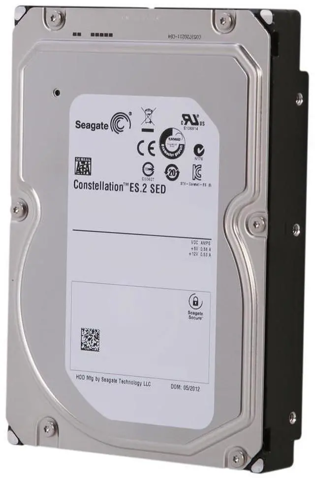 Alt view image 3 of 5 - Seagate ST33000651NS 3.5" 3TB 7200RPM SATA Hard Disk Drive (HDD), Silver