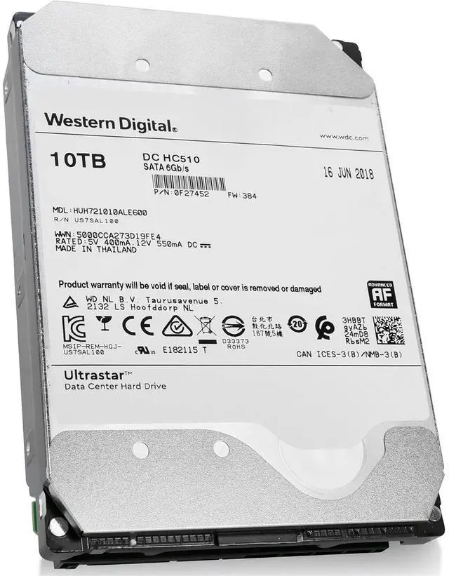 Alt view image 3 of 5 - HGST HUH721010ALE600 3.5" 10TB 7200RPM SATA Hard Disk Drive (HDD), Silver
