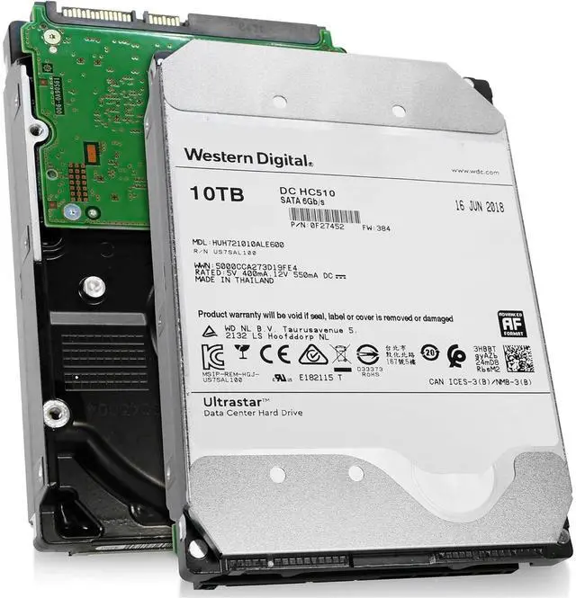 Main image of HGST HUH721010ALE600 3.5" 10TB 7200RPM SATA Hard Disk Drive (HDD), Silver