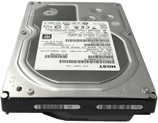 Alt view image 5 of 5 - HGST Ultrastar 7K4000 - 3TB, 7200RPM, SATA 3.5" Enterprise Hard Drive