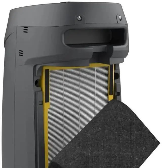 Alt view image 5 of 5 - GermGuardian - 743 Sq. Ft. Tower Air Purifier with HEPA Pure Filter