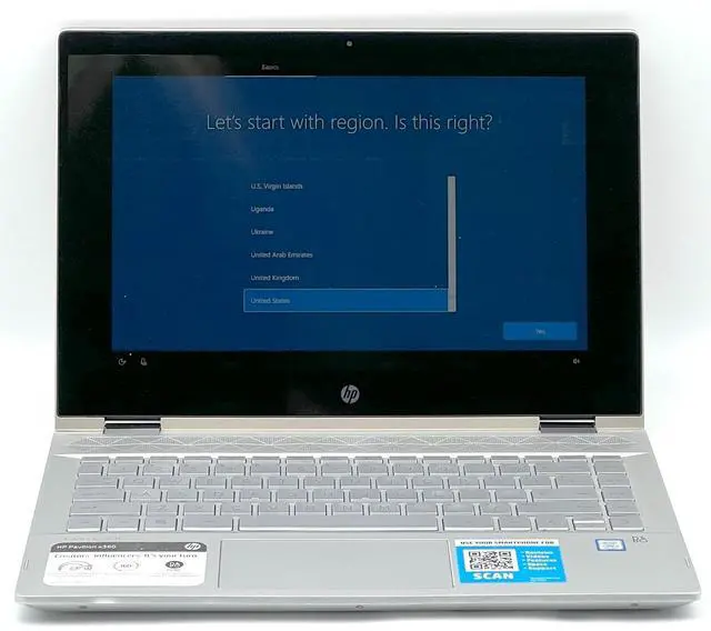 Main image of HP Pavilion x360 14M-CD0003DX 14" Touch 16GB 256GB SSD Core i5-8250U 1.6GHz WIN11P, Silver