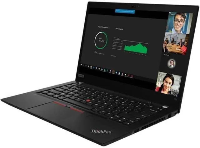 Alt view image 4 of 6 - Lenovo ThinkPad T14 Gen 2 14" Touch 16GB 256GB SSD Core I7-1185G7 3GHz WIN11P, Black