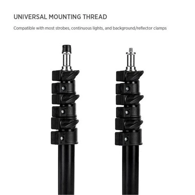 Alt view image 2 of 5 - Fovitec 2-Stand Kit with Carrying Bag (7.6')