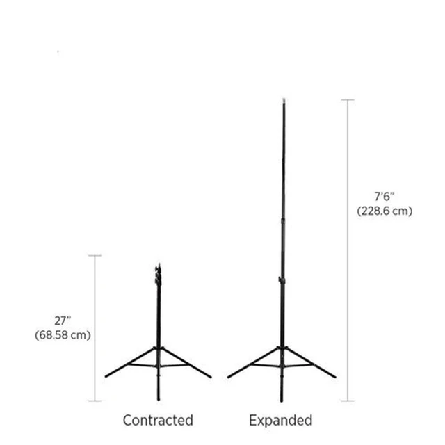Alt view image 5 of 5 - Fovitec 2-Stand Kit with Carrying Bag (7.6')