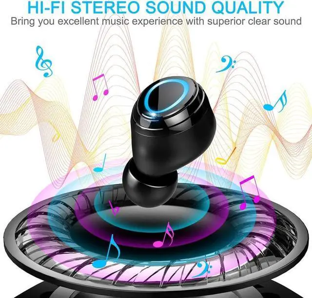 Alt view image 2 of 7 - Donerton Wireless Earbuds, Wireless 5.3 Headphones 140 Hours Playtime Earphones with Charging Case, in Ear Headset IP7 Waterproof Earbud Noise Cancelling Microphone, LCD Display, for Sports/Working