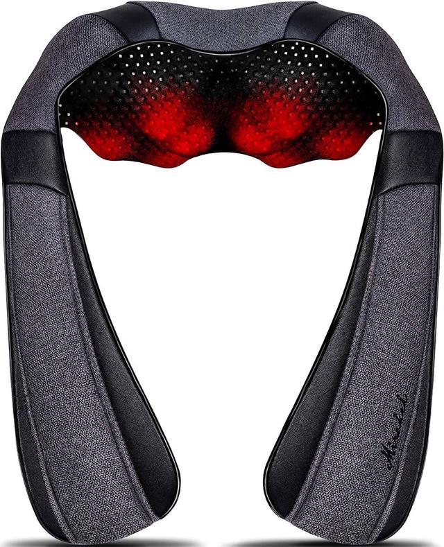 Neck Shoulder Massage with Soothing Heat, Electric Shiatsu Back Massager 