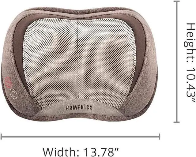 Alt view image 7 of 7 - Back and Neck Massager, Portable Shiatsu All Body Massage Pillow with Heat, Targets Upper and Lower Back, Neck and Shoulders. Lightweight for Travel