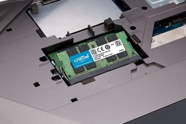 Alt view image 4 of 4 - 32GB (2×16GB) DDR4 3200MHz CL22 Laptop RAM Kit CT2K16G4SFD832A (Also 2933/2666MHz)