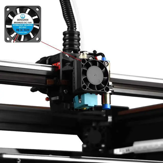 Alt view image 6 of 6 - WINSINN 40mm Fan 24V, Ender 3 Fan Upgrade 24 Volt Fans 4010 Hydraulic Bearing, 1000mm/39in Cable Works with Ender 3 Pro 3X CR-10S (Pack of 4Pcs)
