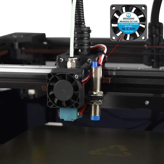 Alt view image 5 of 6 - WINSINN 40mm Fan 24V, Ender 3 Fan Upgrade 24 Volt Fans 4010 Hydraulic Bearing, 1000mm/39in Cable Works with Ender 3 Pro 3X CR-10S (Pack of 4Pcs)