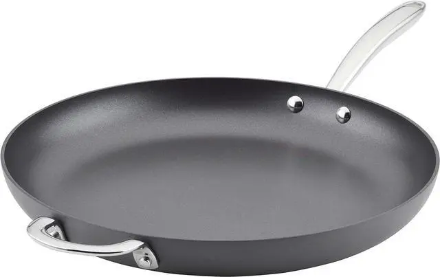 Main image of Rachael Ray 80089 Professional Hard Anodized Nonstick Frying/Fry Pan/Skillet with Helper Handle, 14 Inch - Gray