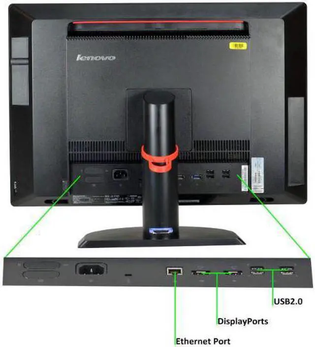 Alt view image 2 of 5 - Lenovo ThinkCentre M92Z 23in FHD All-in-One Desktop Computer, Intel Core i3-3220 3.3GHz, 8GB Ram, 500gb HDD, USB 3.0, DVD-RW, Windows 10 Professional