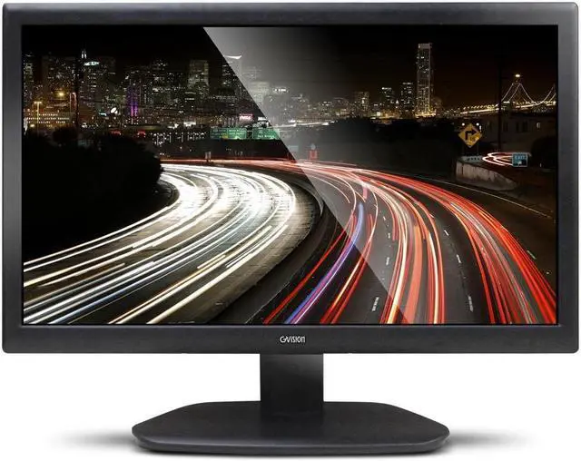 Main image of 22in CCTV Monitor, Desktop, VGA + HDMI + BNC In + BNC Out + Stereo Audio In, HD 1920x1080, 300 Nits, 1000:1 Contrast, Speakers (2 x 2W), 100mm VESA, Black